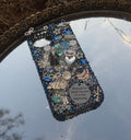 Blue and Silver Graduation/prom Junk Phone Case